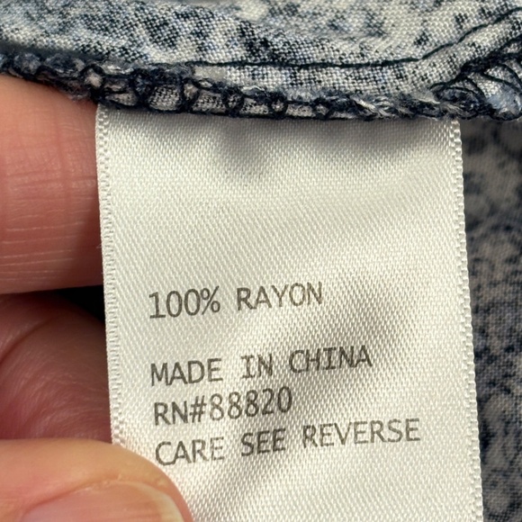 Jones New York Women ¾ Sleeve Split Neck Blouse Top Sz 2X Coastal Beachy Comfort - Picture 8 of 12